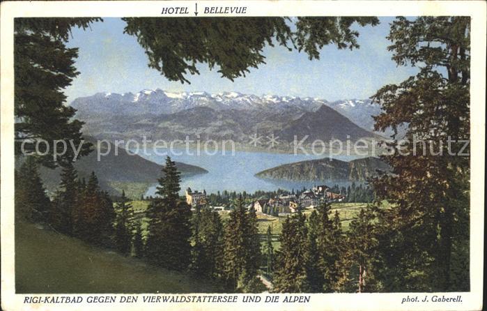 Foto Gaberell J. Nr. 6638 Rigi-Kaltbad Vierwaldstättersee Al