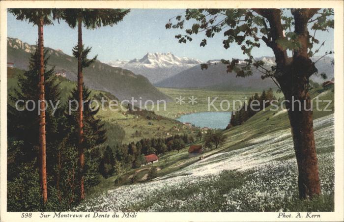 Foto Kern A. Nr. 598 Montreux Dents du Midi