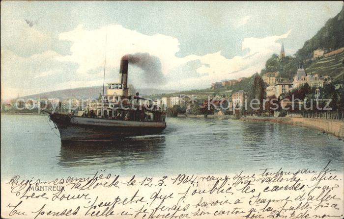 Dampfer Binnenschifffahrt Montreux