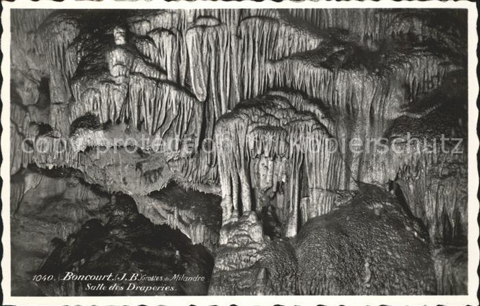 Hoehlen Caves Grottes Milandre Boncourt Salle des Draperies