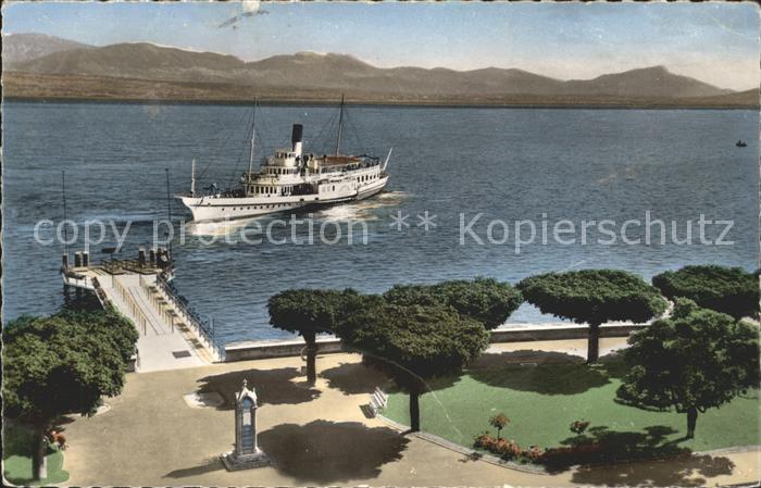 Dampfer Seitenrad Morgen Port Hafen