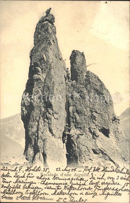 Bergsteigen Klettern Escalade d une Aiguille