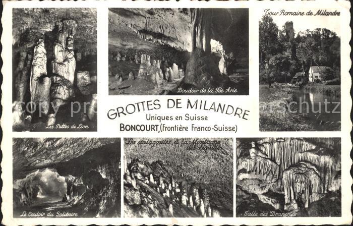 Hoehlen Caves Grottes Milandre Boncourt Boudoir Fee Arie Patt