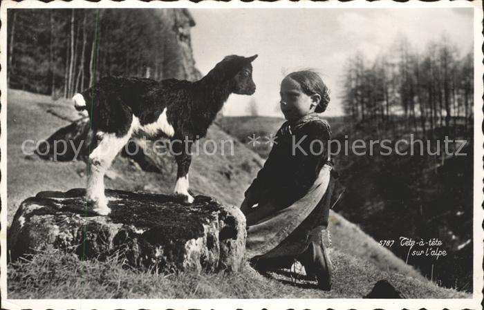 Ziege Kind Tete-a-Tete