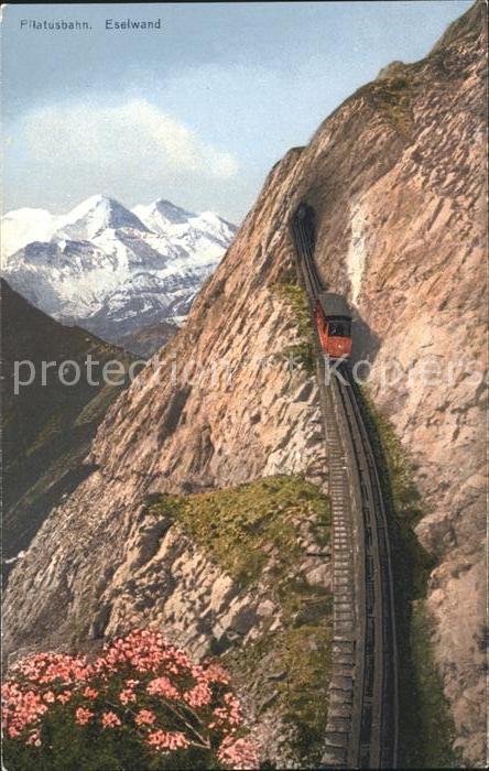 Zahnradbahn Pilatusbahn Eselwand Berneralpen
