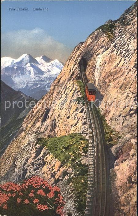 Zahnradbahn Pilatusbahn Eselwand Berneralpen