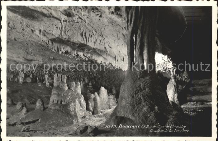 Hoehlen Caves Grottes Grottes de Milandre Boncourt Boudoir de
