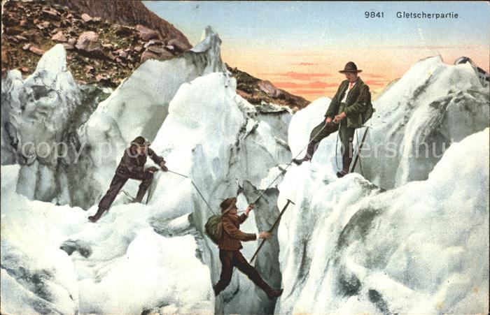 Bergsteigen Klettern Bergpickel Gletscherpartie