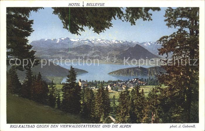 Foto Gaberell J. Nr. 6638 Rigi-Kaltbad Vierwaldstättersee Al