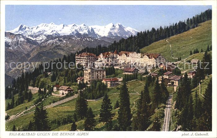 Foto Gaberell J. Nr. 2860a Rigi-Kaltbad Berner Alpen