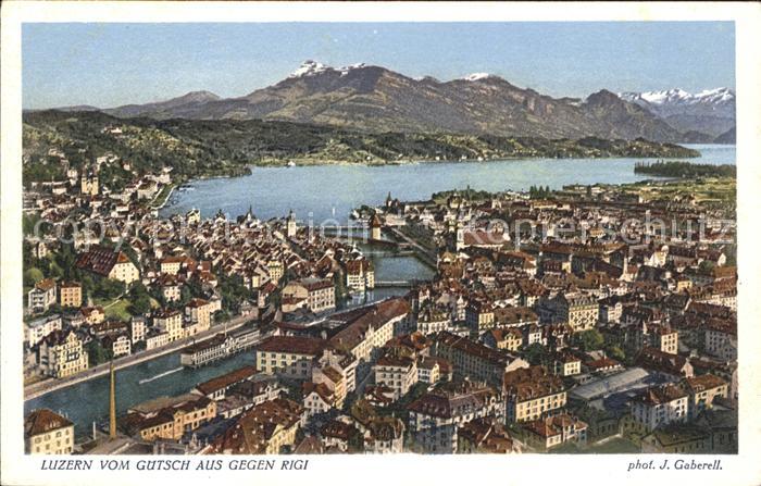 Foto Gaberell J. Nr. 8221 Luzern Rigi