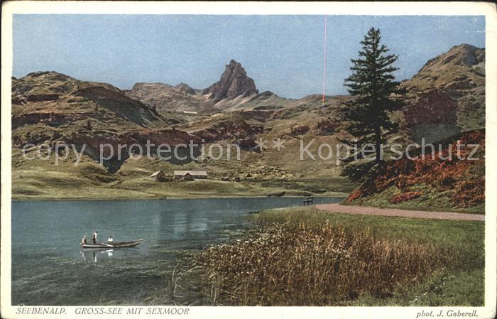 Foto Gaberell J. Nr. 5335 Seebenalp Gross-See Sexmoor