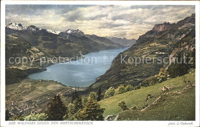 Foto Gaberell J. Nr. 8416 Walensee Mürtschenstock
