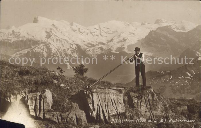 Alphorn Alphornbläser Stanserhorn