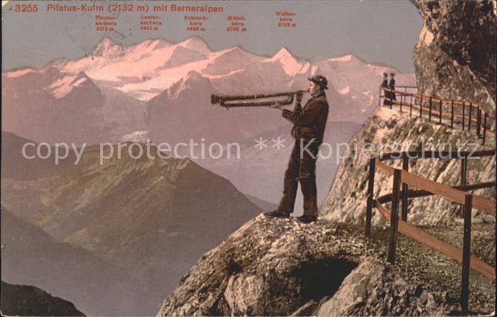 Musikinstrument Blechblasinstrument Pilatus-Kulm Berneralpen