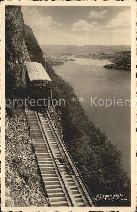 Zahnradbahn Buergenstockbahn Luzern