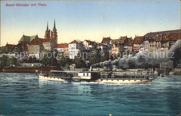 Dampfer Seitenrad Basel Münster Pfalz
