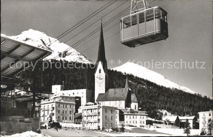 Seilbahn Braema-Bueel-Bahn Davos St. Johann-Kirche Rathaus