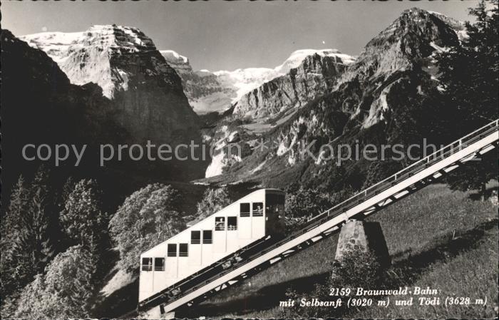 Zahnradbahn Braunwald-Bahn Selbsanft Toedi
