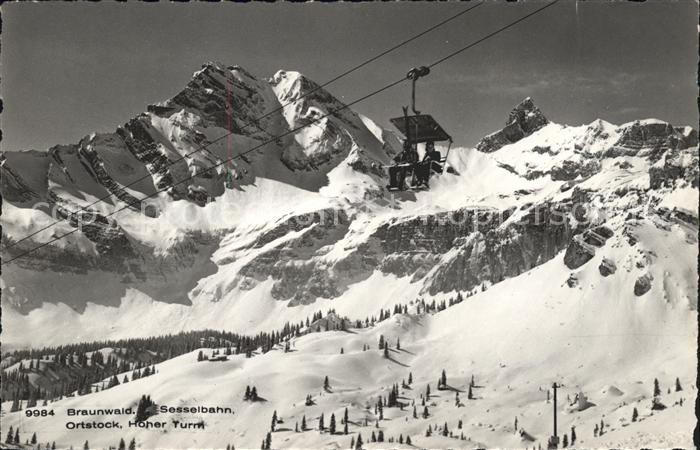 Sessellift Braunwald Ortstock Hoher Turm