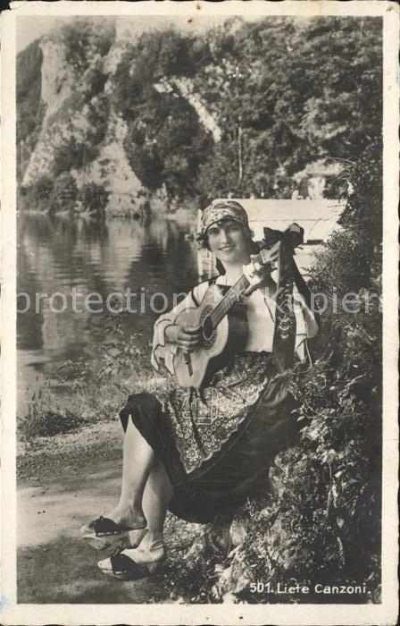 Gitarre Tracht Tessin Costume Ticino