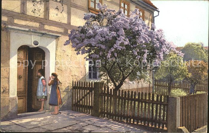 Verlag Photochromie Nr. 4906 Serie 329 Kinder Baum Blueten