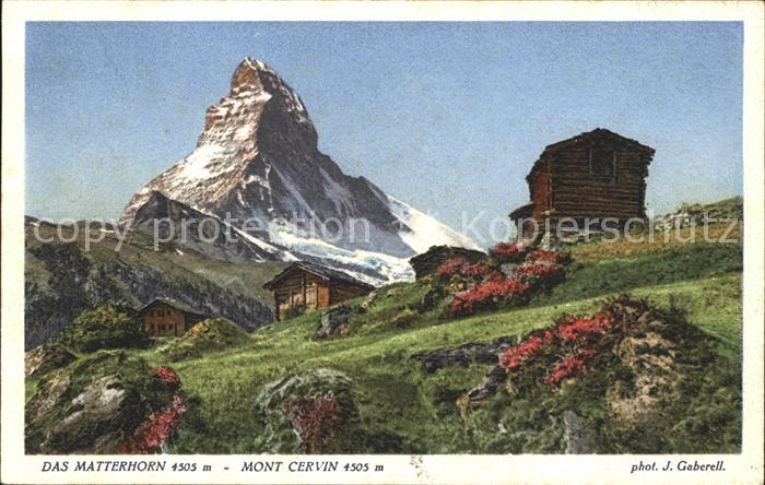Foto Gaberell J. Nr. 4206 Matterhorn Mont Cervin