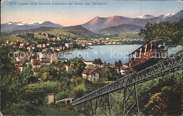 Zahnradbahn Lugano Ferrovia funicolare Monte San Salvatore