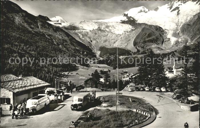 Postbus Saas-Fee Strassenterminus Fee-Gletscher