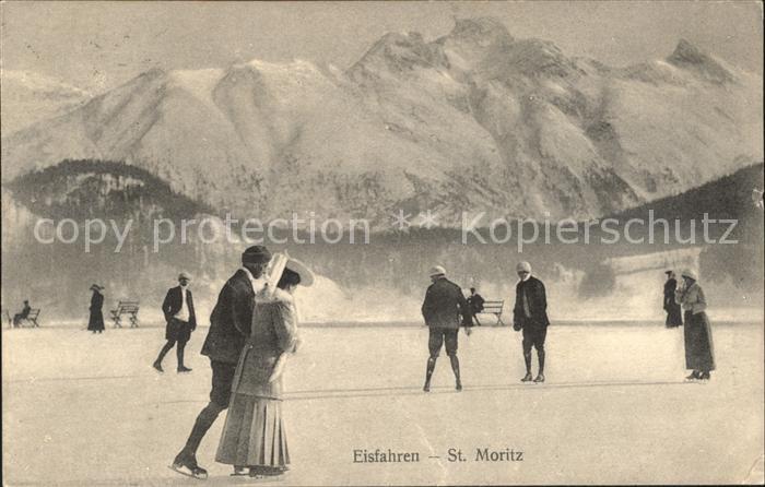 Schlittschuhlaufen Eislaufen St. Moritz