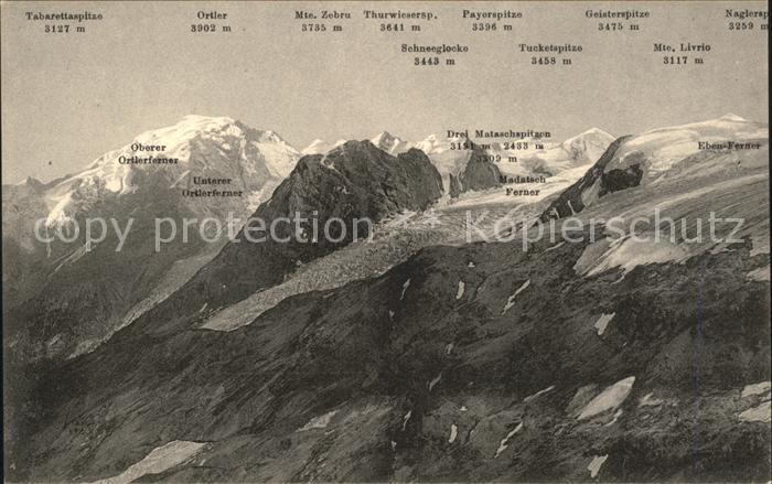 Dreisprachenspitze Ortler Payorspitze Eben-Ferner