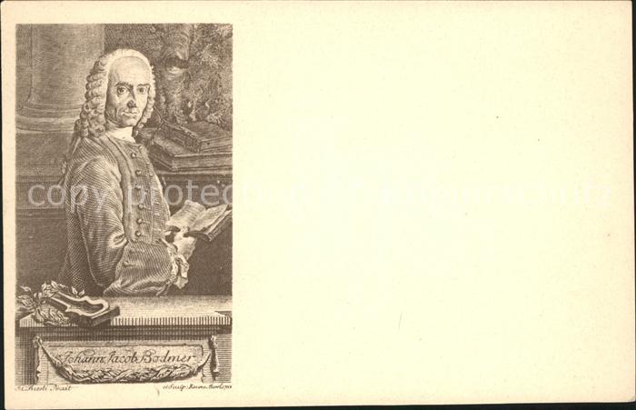 Zuerich Johann Jacob Bodmer Portrait