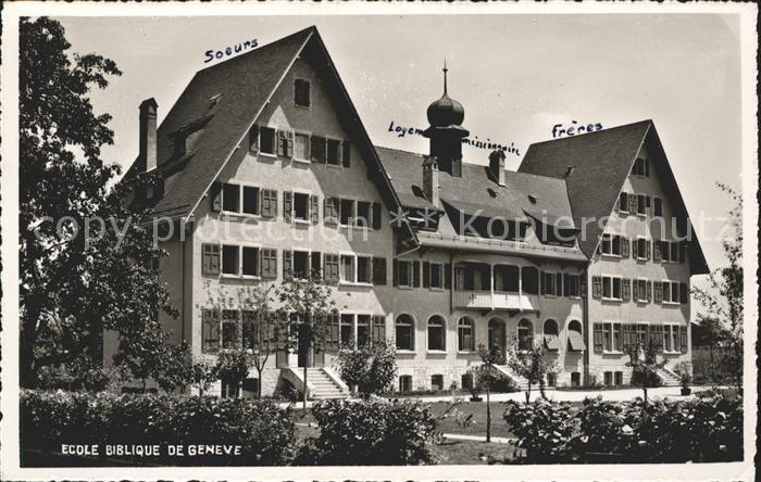 Geneve GE Ecole Biblique de Geneve