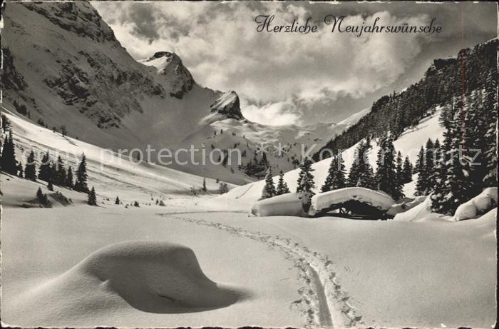 Neujahr Winteridylle Schweiz