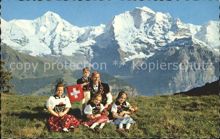 Trachten Schweiz Bern Mönch und Jungfrau