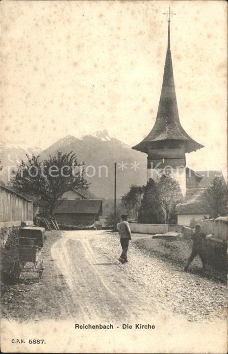 Reichenbach Scharnachtal Dorfstrasse Kirche