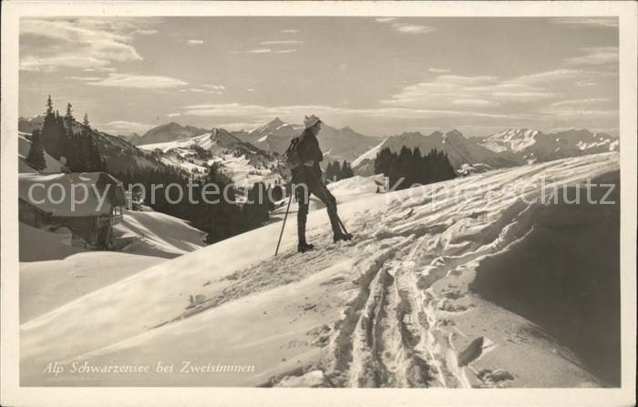 Bergsteigen Klettern Wandern Alp Schwarzensee Zweistimmen