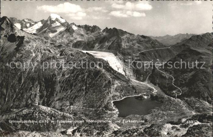 Gletscher Grimselpasshöhe Totensee Rhonegletscher