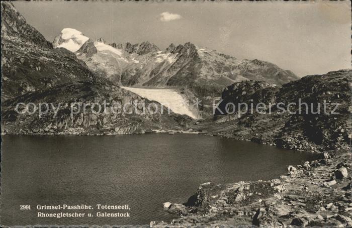 Gletscher Grimsel-Passhöhe Totenseeli Rhonegletsc
