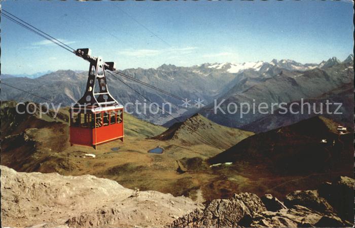 Seilbahn Weissfluhgipfel Davos-Parsenn Weissfluhjoch Silvrettagruppe
