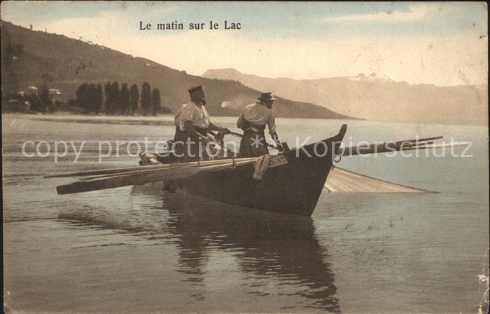 Fischerei Boot Lac Geneve See
