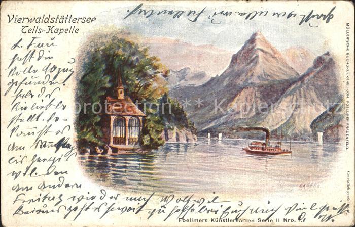 Dampfer Binnenschifffahrt Vierwaldstaettersee Tells-Kapelle