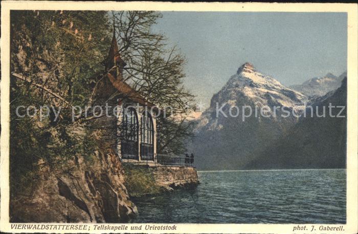 Foto Gaberell J. Nr. 8372 Vierwaldstättersee Tellskapelle Ur