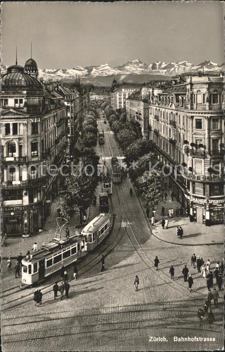 Strassenbahn Zuerich Bahnhofstrasse
