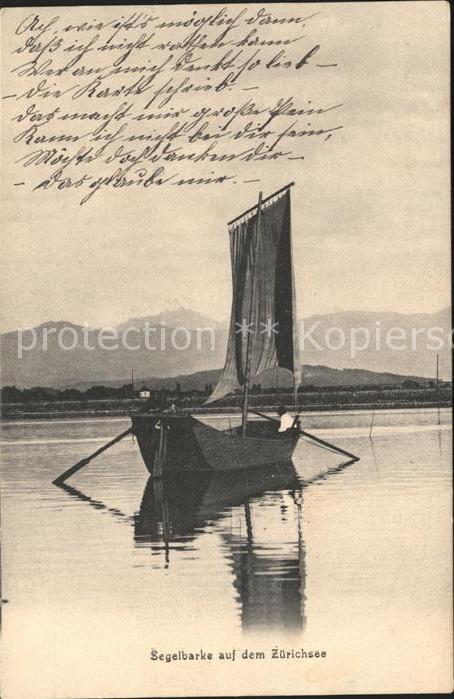 Segelboote Segelbarke Zuerichsee