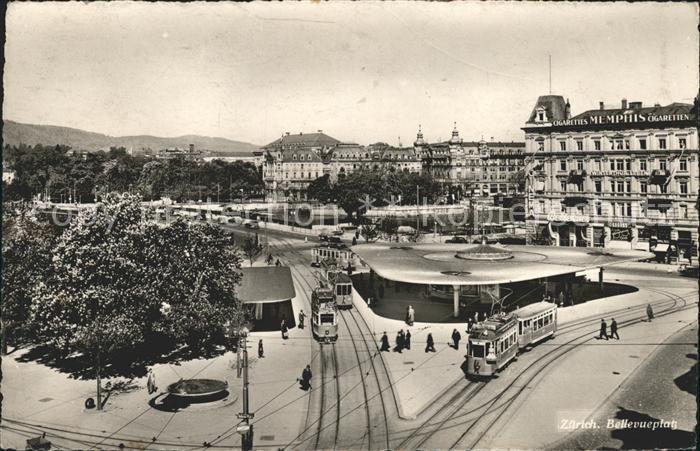 Strassenbahn Zuerich Bellevueplatz