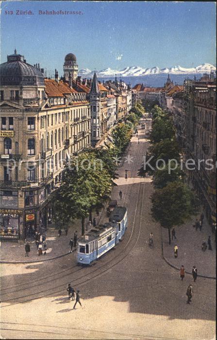 Strassenbahn Zuerich Bahnhofstrasse