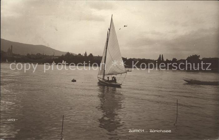 Segelboote Zuerich Zuerichsee