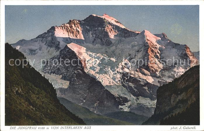 Foto Gaberell J. Nr. 9986 Jungfrau