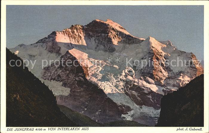 Foto Gaberell J. Nr. 9986 Jungfrau